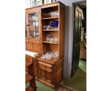 Ercol Narrow Lounge unit with cupboard base 