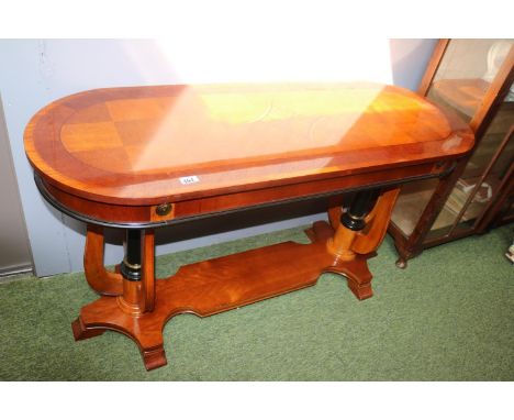 Italian Revival style console table over under tier 