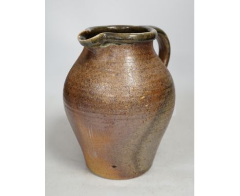 John Leach, a studio pottery jug, 23cm high. Condition - good
