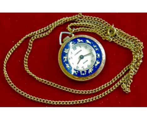 Watch - Zodiac Fob  Swiss movement by 'Lucerne'.  Not working (requires cleaning).