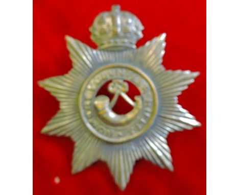 Bombay Volunteer Rifles original Victorian Helmet Plate. Scarce.