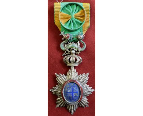 French Order of the Dragon of Annam Commander - Founded on 14 March 1886 at the Imperial city of Hue by Emperor Dong-Khanh of