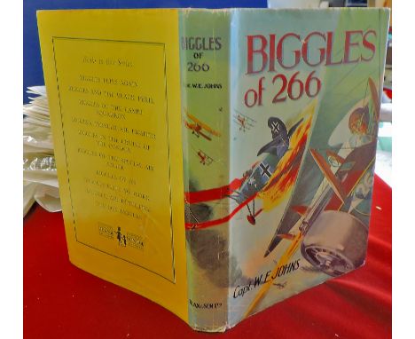 Biggles of 266 first edition hardback illustrated dust cover