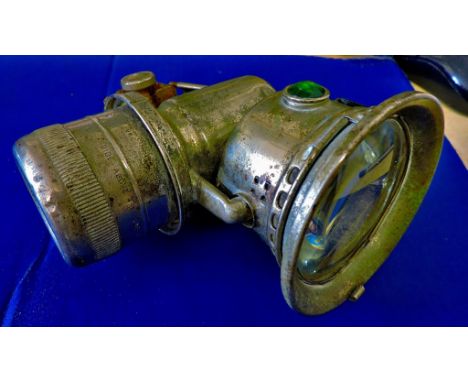 Cycle Lamp  Early 20th Century Carbide battery.  In nice condition
