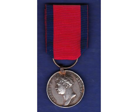 Waterloo Medal 1815, named to Henry Hilderbrand 1st Reg, Light Dragoons, K.G.L. Approximately very fine.