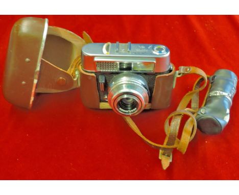 Camera - by Voigtlander  Heavy 35mm camera by Voigtlander 'Prontor 500 LK' with case.