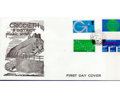 Great Britain - 1969 (1 Oct)  Post Office Technology C.D.s on Criccieth & District Philatelic Society First Day Cover.  u/a.