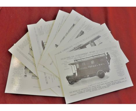 Great Britain - Royal Parcel Main etc.  Motor Omnibuses printed by Barnwells of Aylsham Britannia Post Card Services (8).