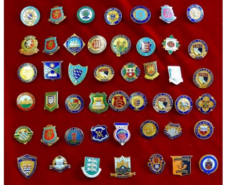 Badges - Bowing Enamel Gilt Club Badge (47)  A good collection  - many West Country.