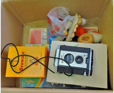 Toys - Mixed lot  To include a set of Domino's, Gyrobat Game, figures, Kodak camera, jigsaw etc.