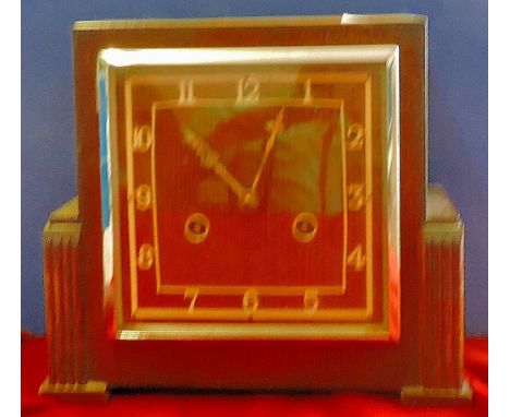 Clock - 'Perivale' English Oak Cased  Mantle Clock c1950, needs some restoration.  All original.