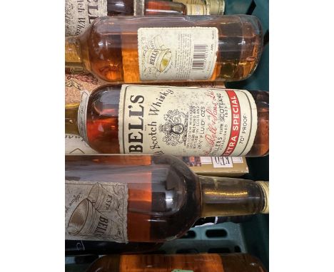 Six bottles of Bells Old Scotch Whisky, four x 26 2/3 floz , 2 x 75cl,  Location: CrateIf there is no condition report shown,
