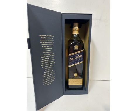 A single bottle of Johnnie Walker Label in presentation box, 70cl,  Location: shelf 3If there is no condition report shown, p