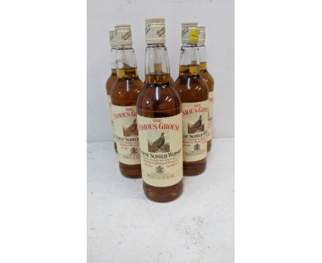 Six bottles of The Famous Grouse Finest Scotch Whisky, 75cl x 5,  Location: CrateIf there is no condition report shown, pleas