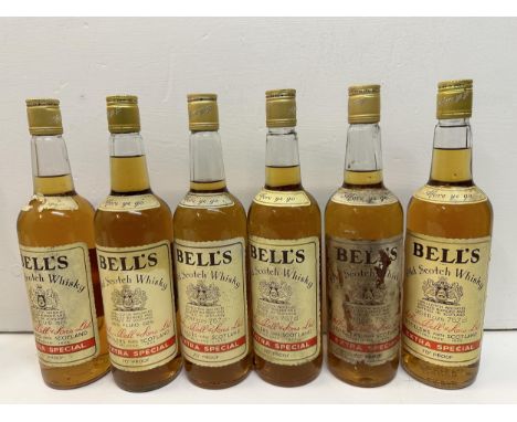 Six bottles of Bells Old Scotch Whisky, 6 x 26 2/3 fl ozLocation: CrateIf there is no condition report shown, please request 