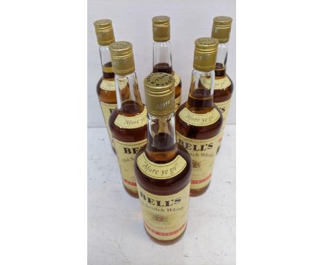 Six bottles of Bells Old Scotch Whisky 6 x 75cl,  Location: CrateIf there is no condition report shown, please request 