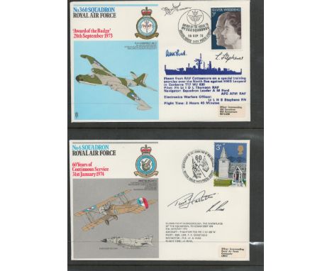 WW2 Superb RAF Collection of 51 Signed Squadron Series Flown FDC's, Complete Set in RAF Folder 40 Covers including 11 Special
