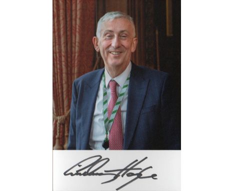 Sir Lindsay Hoyle - Speaker of the House of Commons. P, C sized picture. Good condition. All autographs come with a Certifica