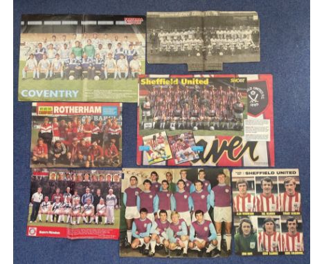 Football signed magazine collection. Signatures such as Paul Bracewell, Jamie Moralee, Simon Osborn, Harry Kewell, Kevin Gall