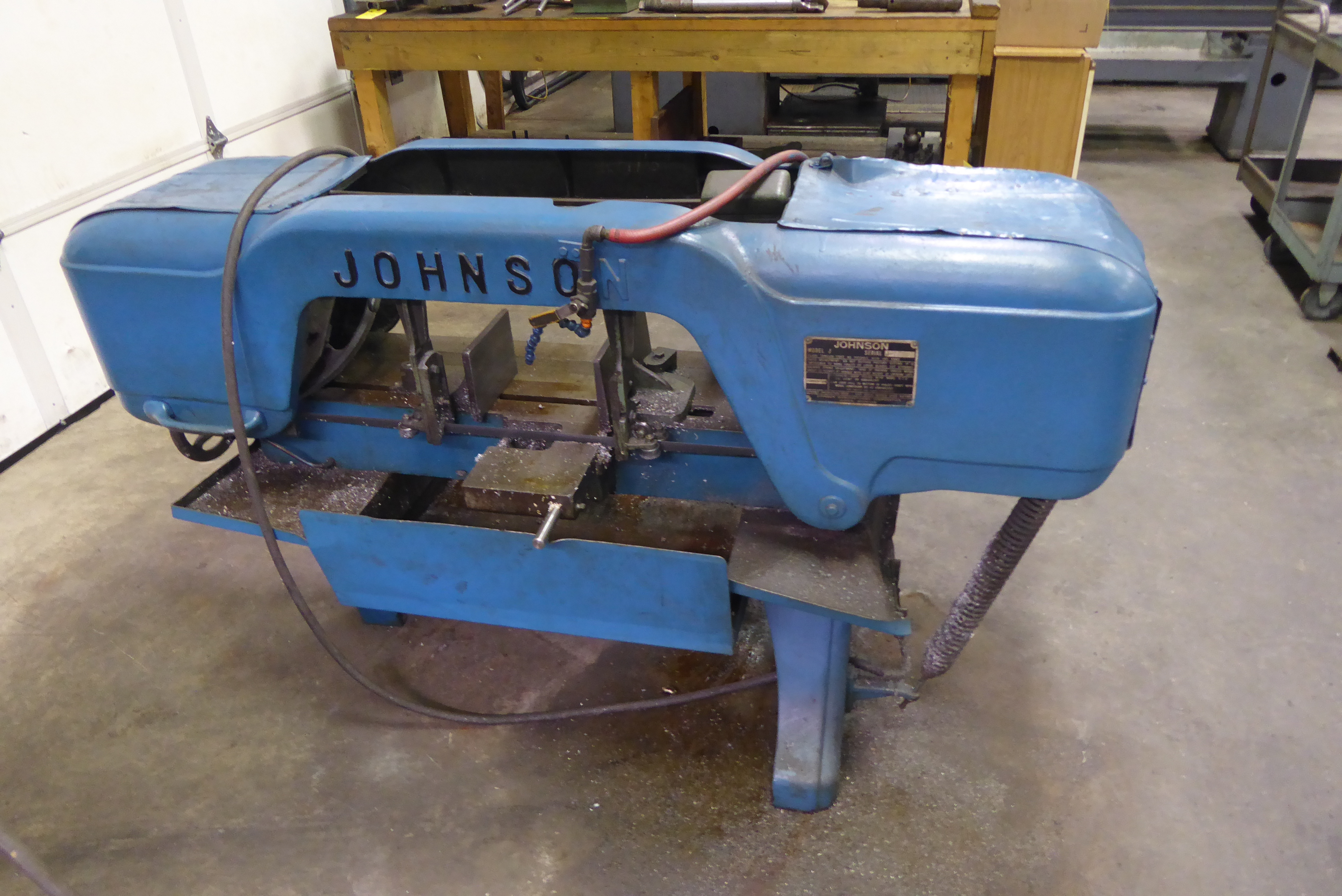 Johnson Horizontal Band Saw, M/n J, S/n 15700