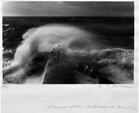  Buchheim, Lothar-Günther, 1918 Weimar - 2007 Starnberg  Fotografie "Schweres Wetter. Mittelatlantik. Herbst 1942", rechts u