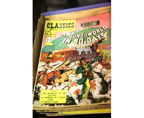 Thirty Classics Illustrated comics from the late 1950s, HRN115 to HRN169. P&amp;P Group 3 (£25+VAT for the first lot and £5+V