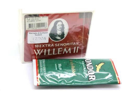 50 Willem II Extra Senoritas Dutch cigars. P&amp;P Group 1 (£14+VAT for the first lot and £1+VAT for subsequent lots) 