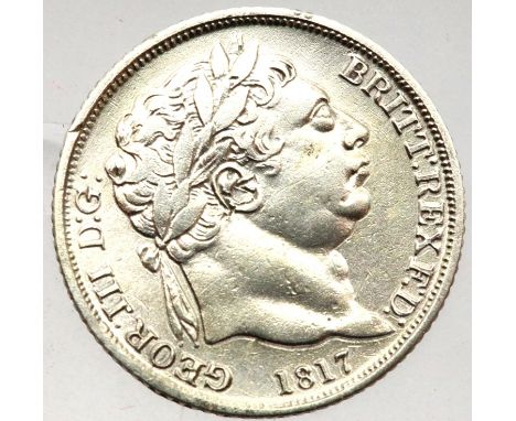 1817 - Silver Sixpence of King George III. P&amp;P Group 1 (£14+VAT for the first lot and £1+VAT for subsequent lots) 