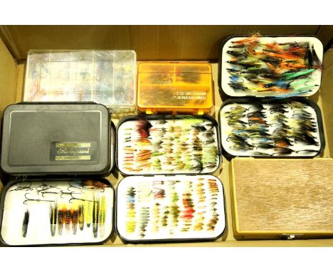Box of mixed fishing flies. P&amp;P Group 3 (£25+VAT for the first lot and £5+VAT for subsequent lots) 