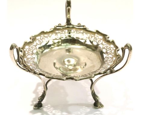 Edwardian Scottish silver bon bon dish, 118g, Glasgow 1905. P&P Group 1 (£14+VAT for the first lot and £1+VAT for subsequent 