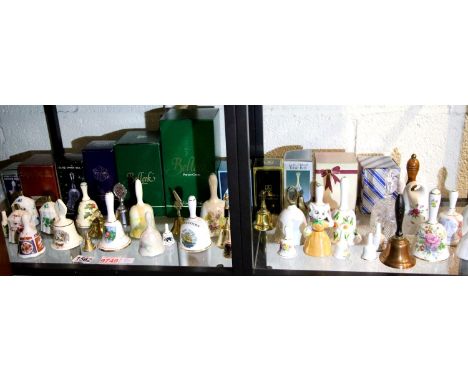 Large collection of ceramic bells, approximately 100 various makers. Not available for in-house P&amp;P 