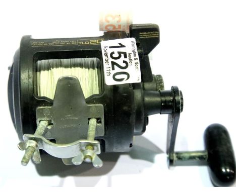 Shimano TLD 20 fishing reel. P&amp;P Group 2 (£18+VAT for the first lot and £3+VAT for subsequent lots) 