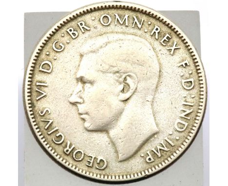 1947 Silver Australian Florin - King George VI. P&amp;P Group 1 (£14+VAT for the first lot and £1+VAT for subsequent lots) 