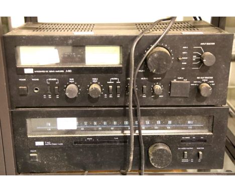 Sansui integrated DC servo amplifier A-80 and AM/FM stereo tuner, T-60. Not available for in-house P&PCondition Report: All e