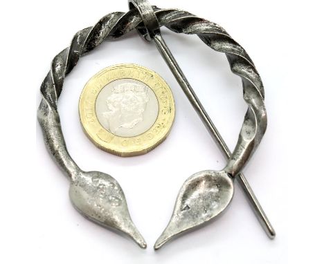 Antique type Nordic style penannular cloak pin, D: 53 mm. P&amp;P Group 1 (£14+VAT for the first lot and £1+VAT for subsequen