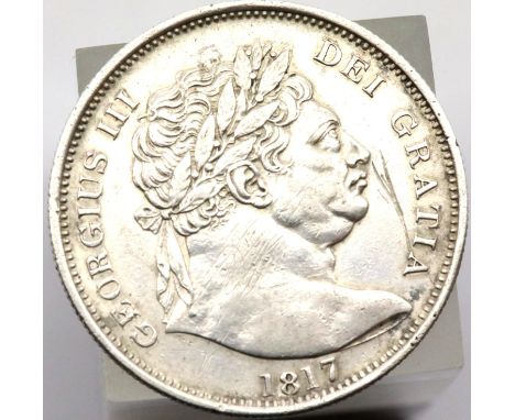 1817 - Silver Half Crown of George III. P&amp;P Group 1 (£14+VAT for the first lot and £1+VAT for subsequent lots) 