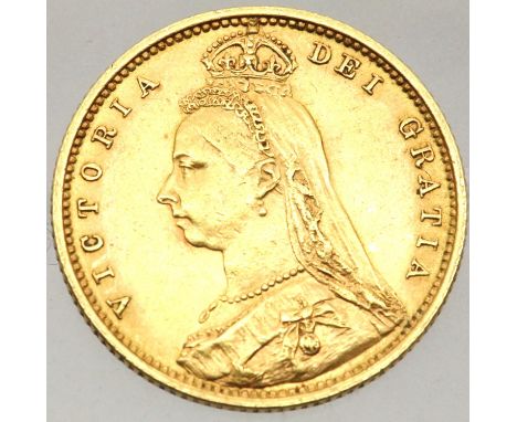1892 Victoria Jubilee head shield back half sovereign. P&amp;P Group 1 (£14+VAT for the first lot and £1+VAT for subsequent l