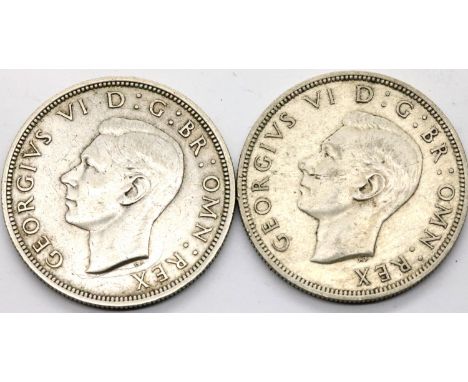 1942 and 1946 half crown. P&amp;P Group 1 (£14+VAT for the first lot and £1+VAT for subsequent lots) 