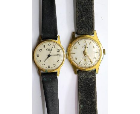 Two mechanical Oris gents wristwatches, fifteen and seventeen jewels. P&amp;P Group 1 (£14+VAT for the first lot and £1+VAT f