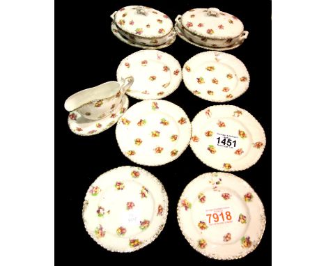 Victorian dolls dinner service of 12 pieces. P&amp;P Group 3 (£25+VAT for the first lot and £5+VAT for subsequent lots) 