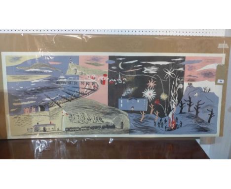 John Piper (1903-1992), Nursery Frieze II, a colour lithograph published by Contemporary Lithographs Ltd, 1938, unsigned, 50 