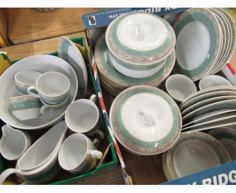 Comprehensive Wedgewood Home Aztec tea and dinner service complete with terrines, fruit bowl, gravy boat etc (two boxes) 
