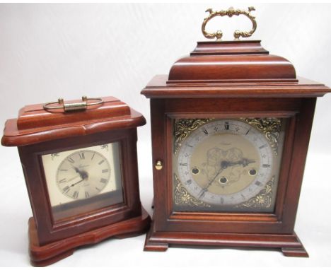 Stewart, George III style mahogany Westminster chiming bracket clock with Hermele floating balance movement and a spectrum qu