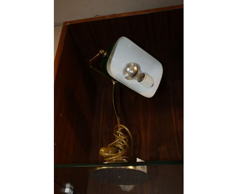 A MODERN BANKERS LAMP