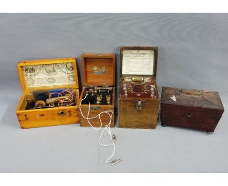 Scientific instruments to include a Bijou Crystal Receiver type C, by The British Thomson - Houston Company Ltd, the Magneto 
