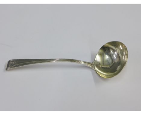 Georgian silver sauce ladle, G. Smith, London 1799, 18cm long 