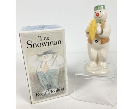 Cymbal Player Snowman #DS14, Royal Doulton ceramic figurine, 1988. From The Snowman Gift Collection. In original box, approx.