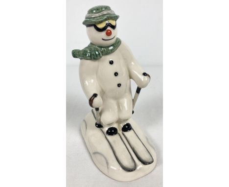 The Snowman Skiing #DS21 - ceramic figurine by Royal Doulton. From The Snowman Gift Collection, 1990. Approx. 14cm tall. From