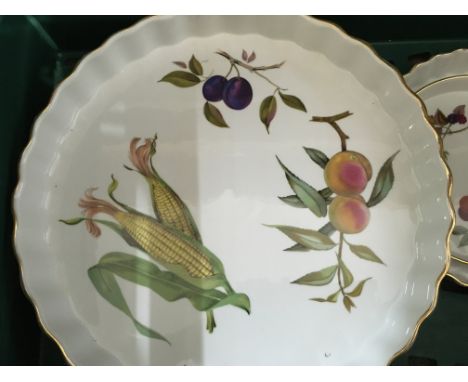 A collection of Evesham Royal Worcester dinner ware.