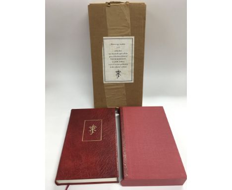 A limited and numbered first edition of The Silmarillion by JRR Tolkien, number 210/1000.